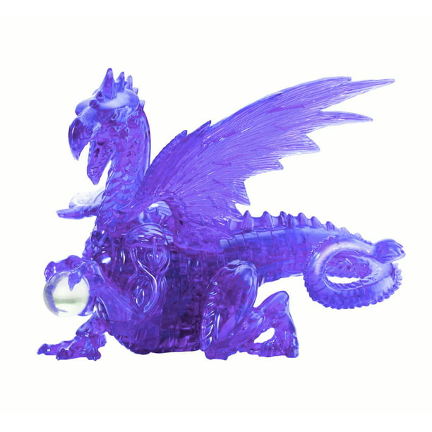 Blue and Purple Dragon Collectible Figurine with A Gem Embedded Chest 4.5 Inches Tall 71705 